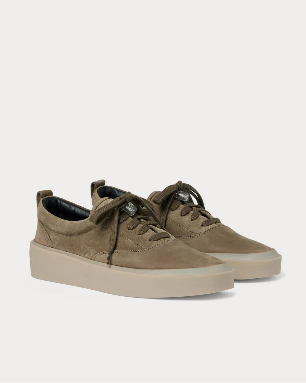 101 Suede and Nubuck  Army green low top sneakers