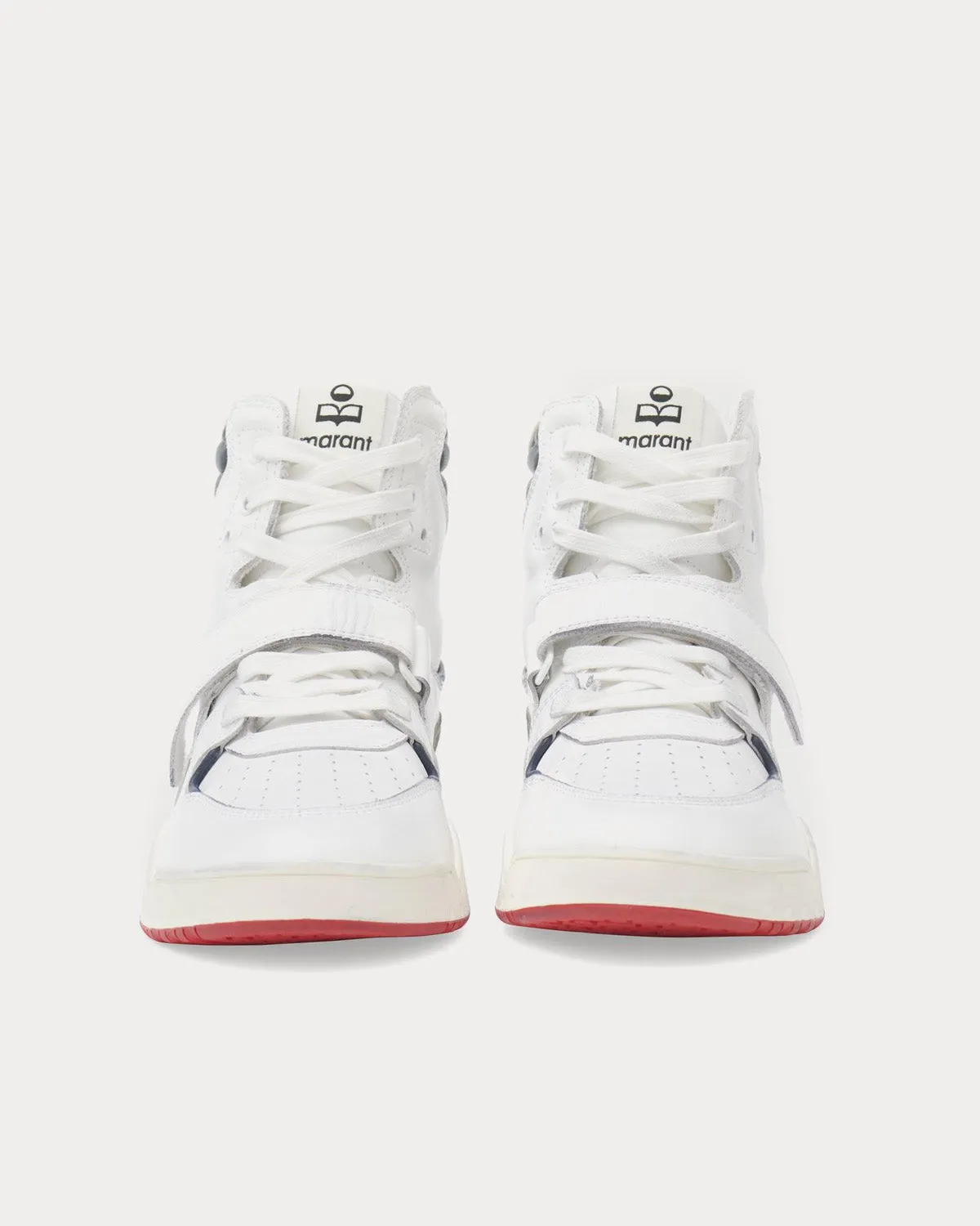 Alsee Leather White / Red / Blue High Top Sneakers