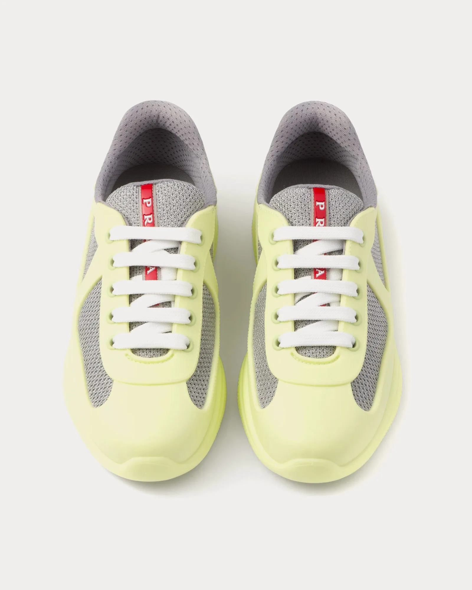 America's Cup Soft Rubber & Bike Fabric Pistachio Green Low Top Sneakers