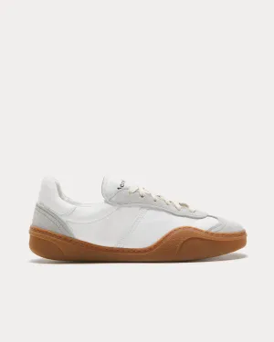 Bars Lace-Up White / Brown Low Top Sneakers