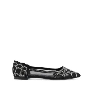 BATAVIA BALLET FLATS IN FAUX SUEDE & MESH