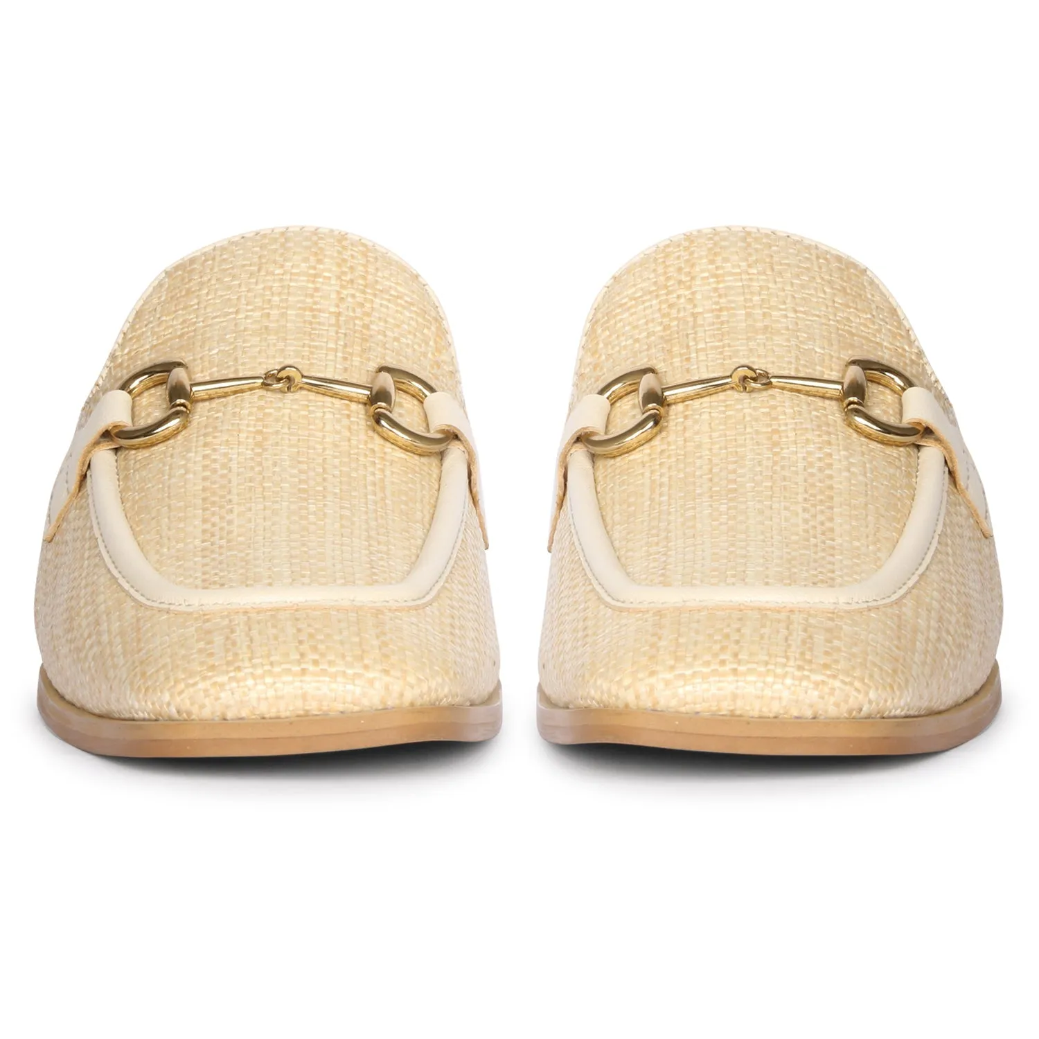 Beige Izaara - Heeled Mule