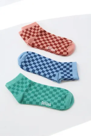 Beklina Cashmere Socks Checkerboard