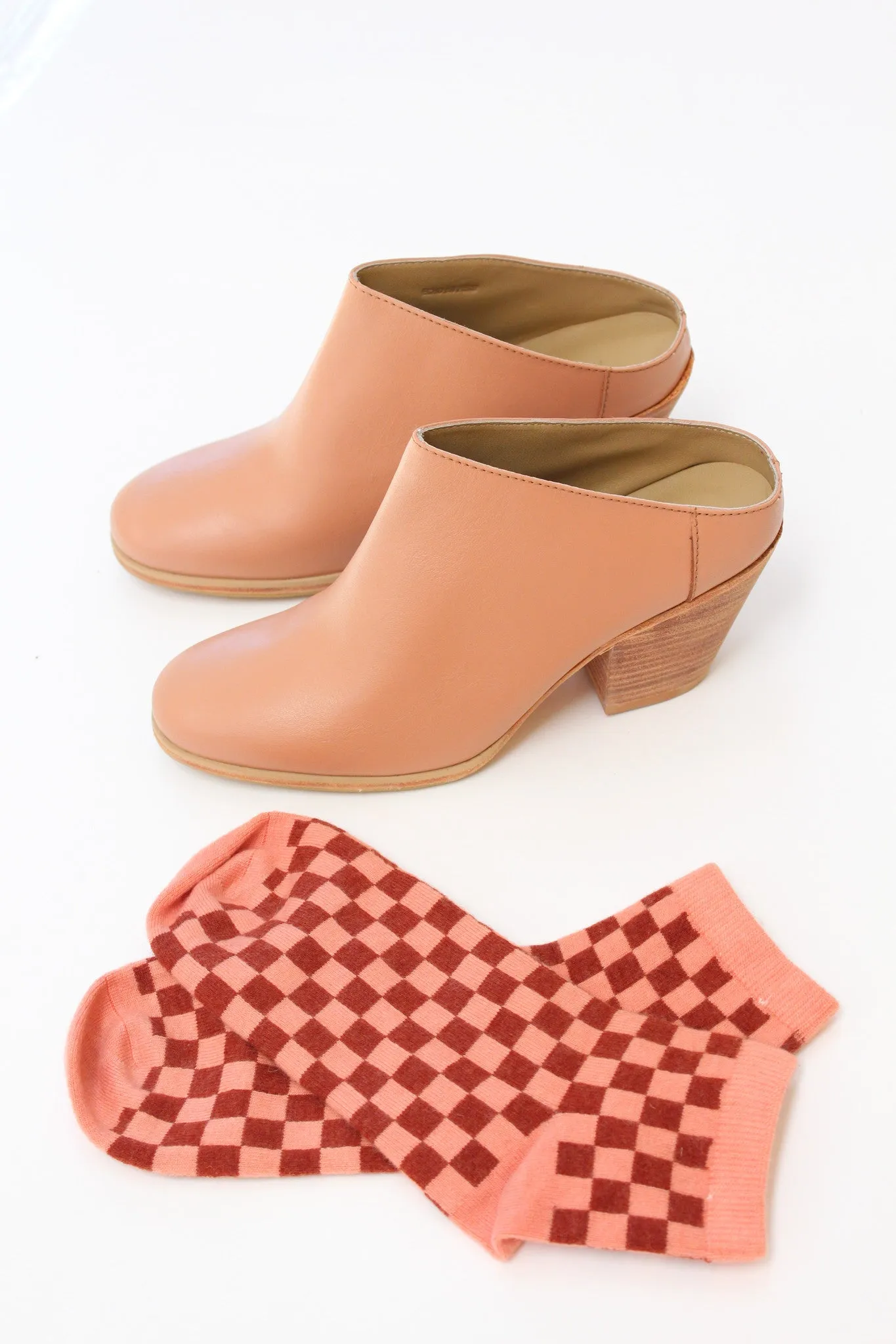 Beklina Cashmere Socks Checkerboard