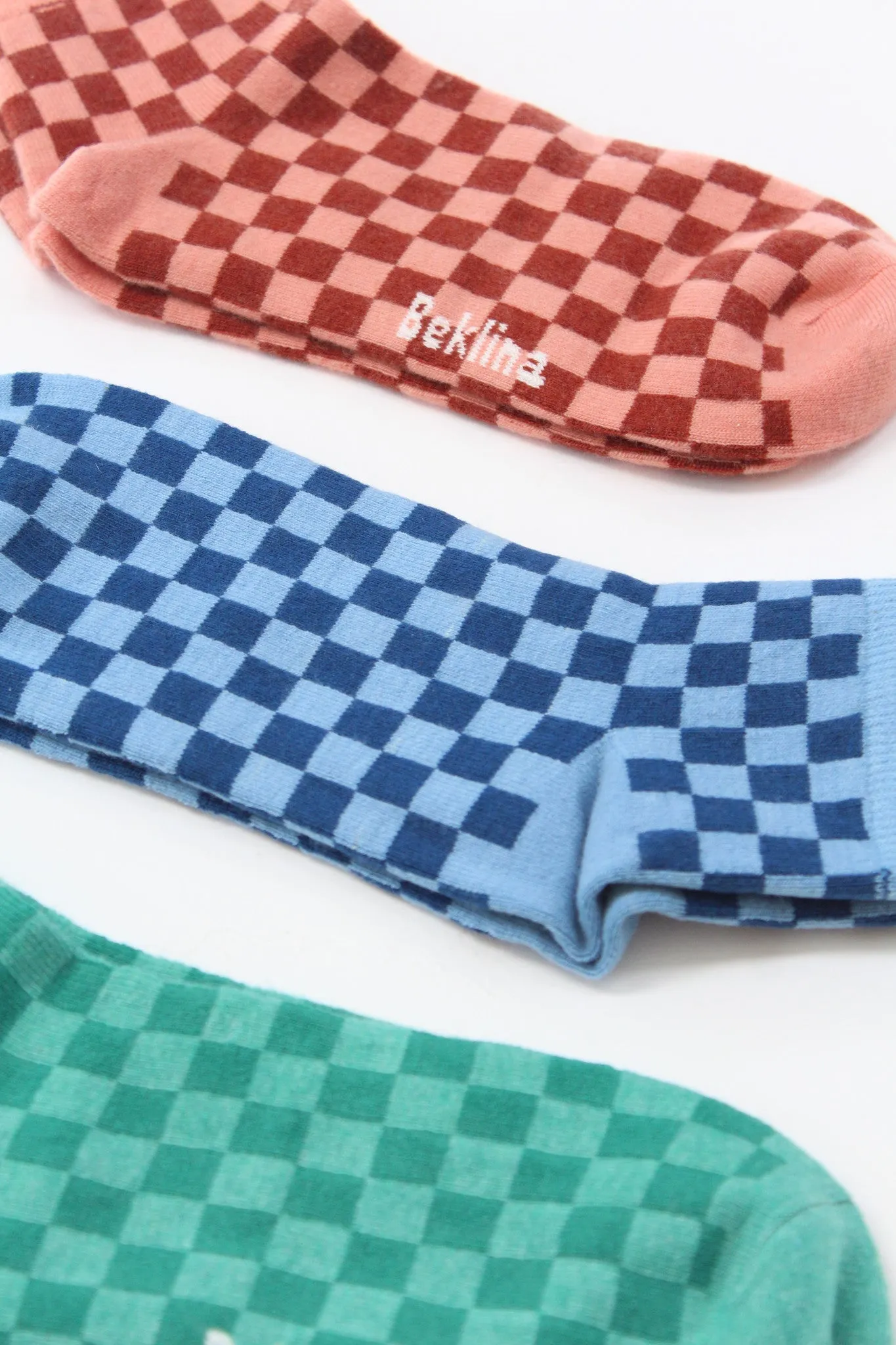 Beklina Cashmere Socks Checkerboard