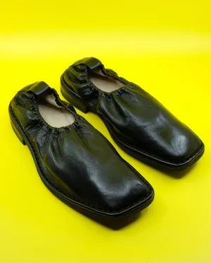 Black Rubber Sole Loafer
