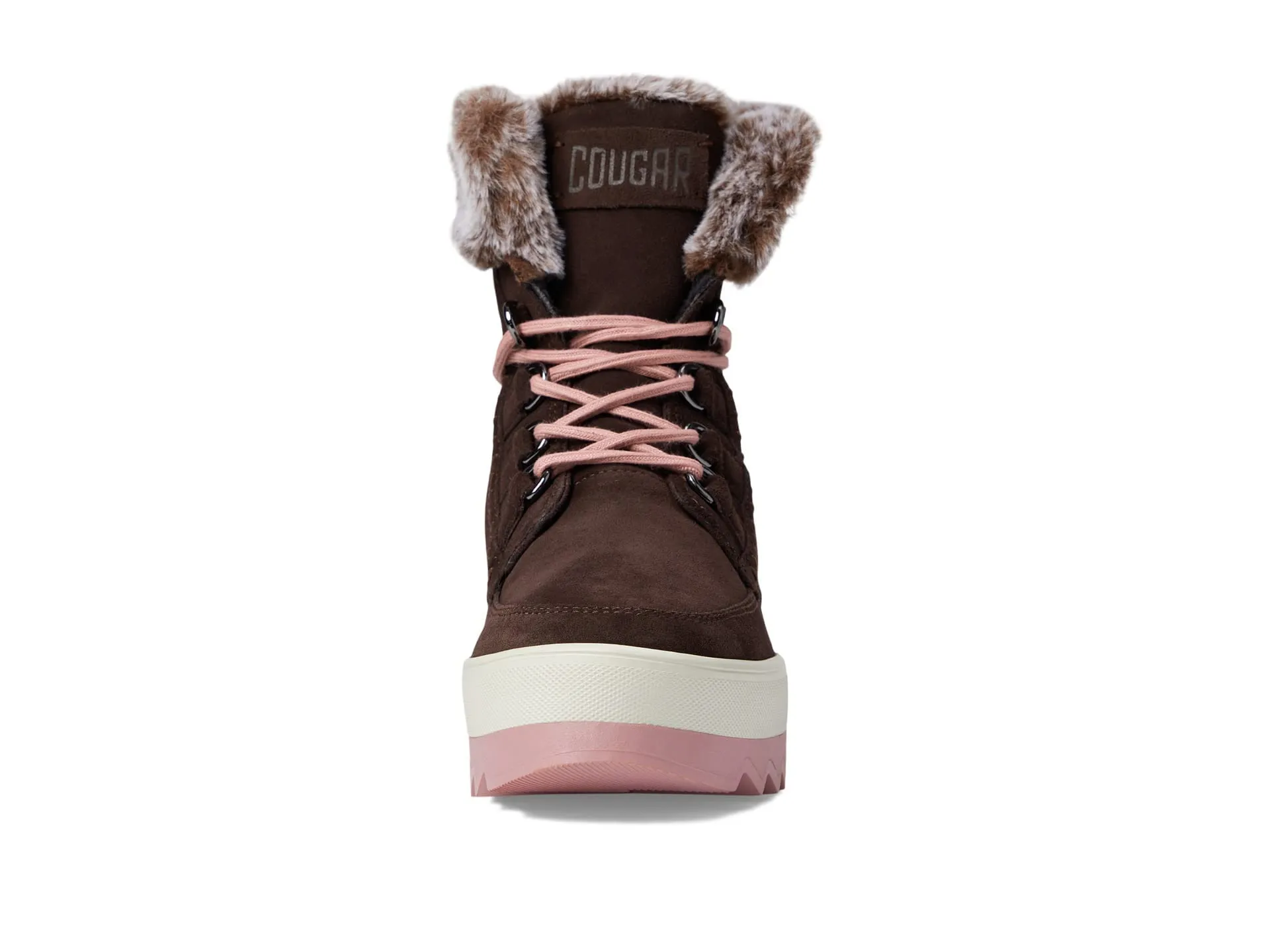 Cougar Women's Vanetta Suede Premium Faux Fur Mid Boot