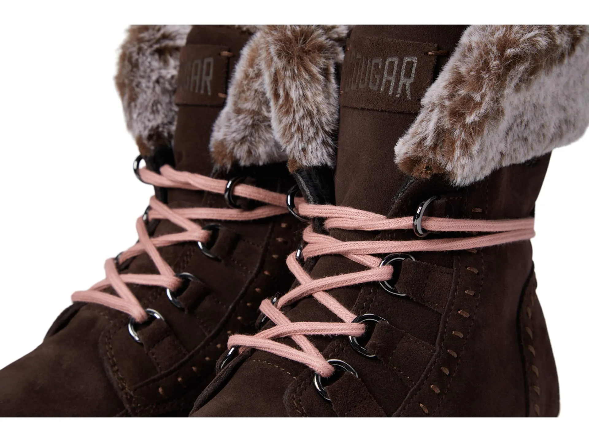 Cougar Women's Vanetta Suede Premium Faux Fur Mid Boot