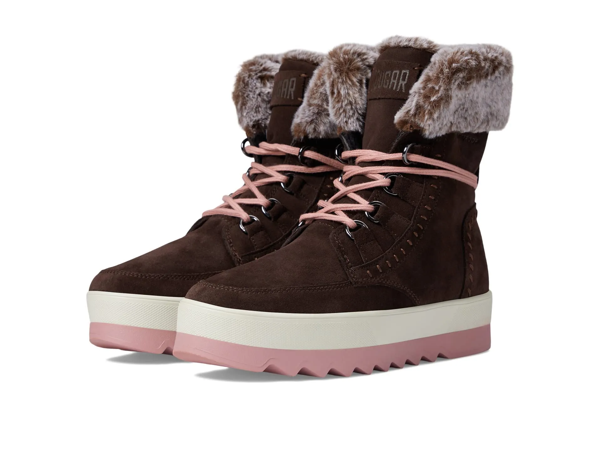 Cougar Women's Vanetta Suede Premium Faux Fur Mid Boot