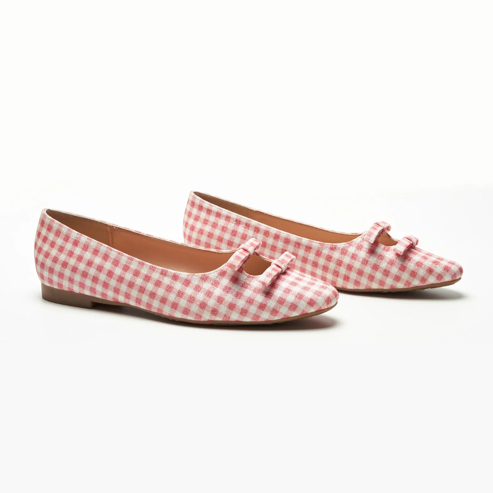Double Bow Ties Cutout Ballet Flats (Emma)