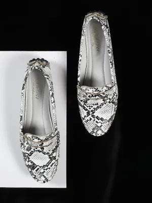 Irene White Loafers