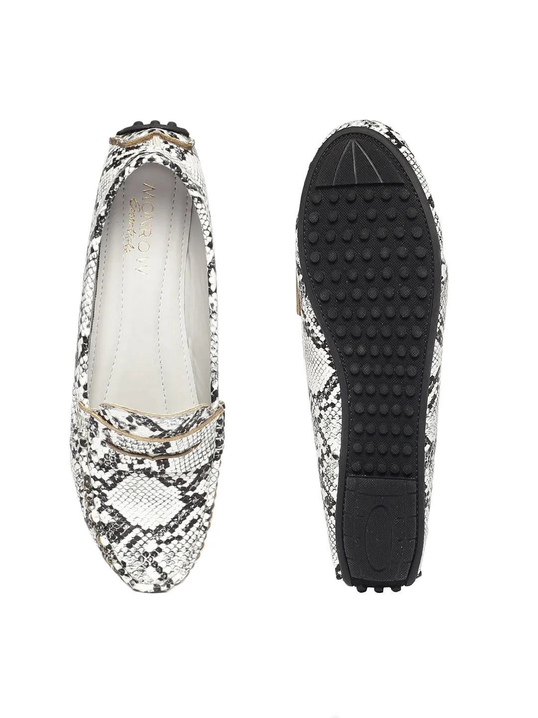 Irene White Loafers