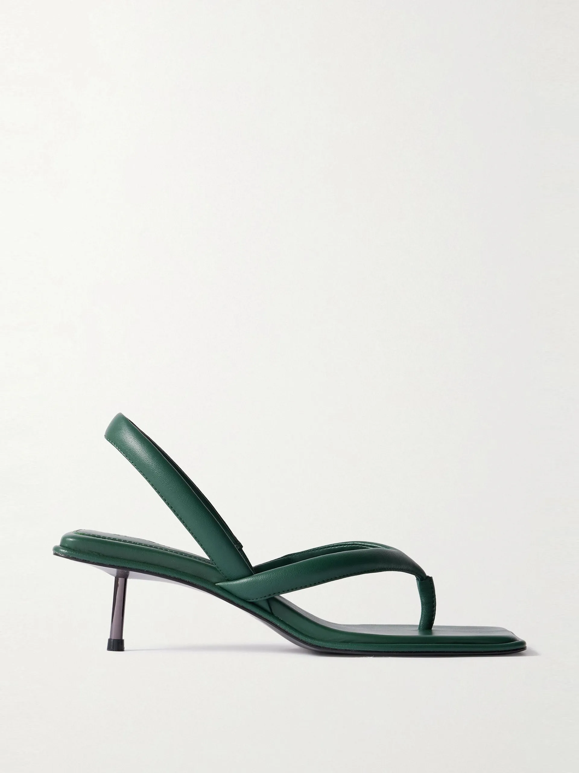 Leather slingback sandals