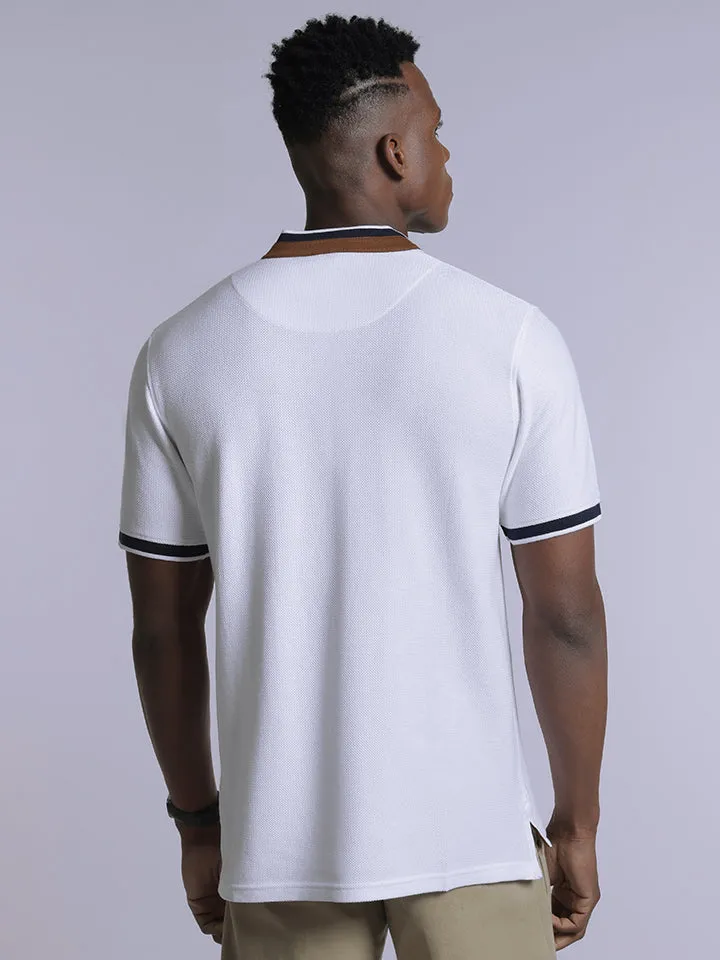 Mandarin Collar Polo T-shirt - Victory