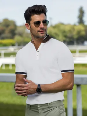 Mandarin Collar Polo T-shirt - Victory