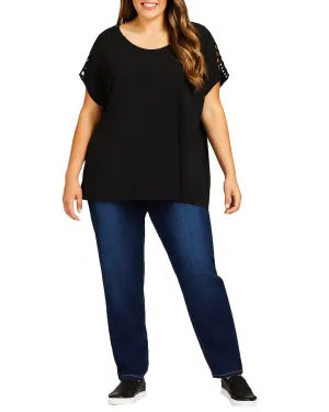 Melanie Butter Pull On Jean | Dark Wash