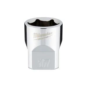 Milwaukee 45-34-9087 - 3/8 in. Drive 17mm Metric 6-Point Socket