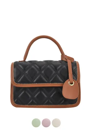 Monic Women's Small Quilted Leather Handbag