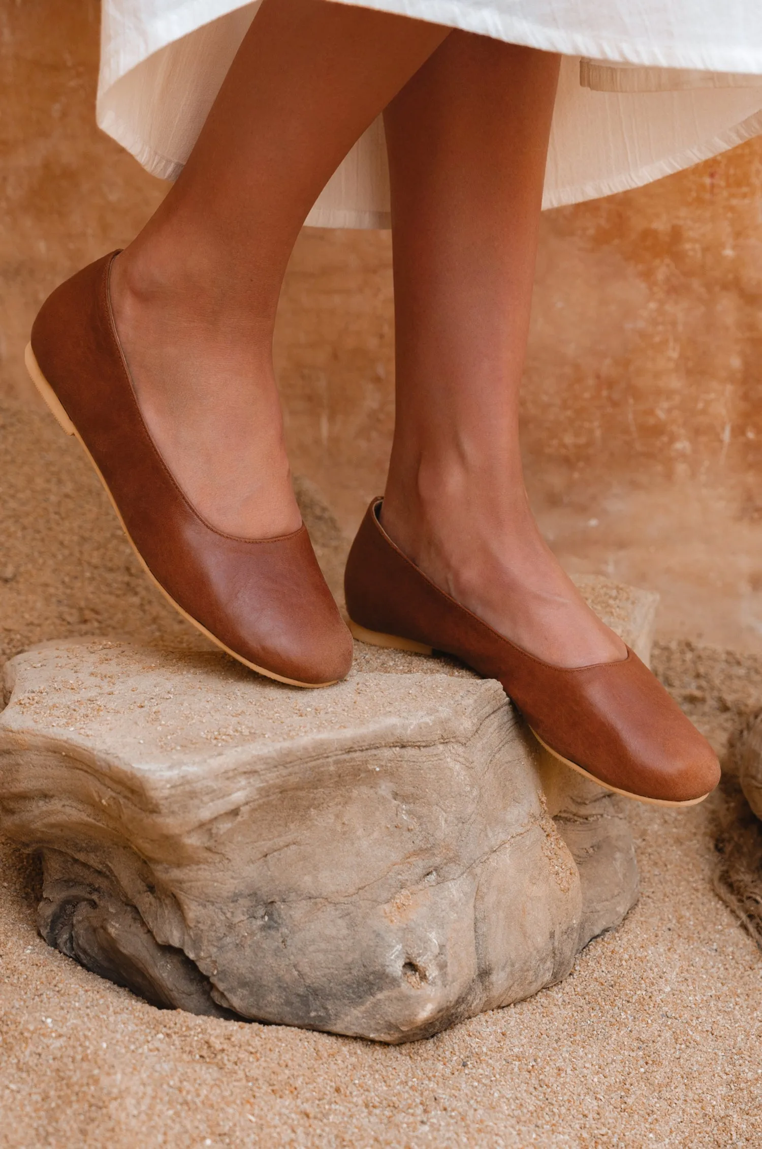 Naples Leather Ballet Flats (Sz. 7.5)