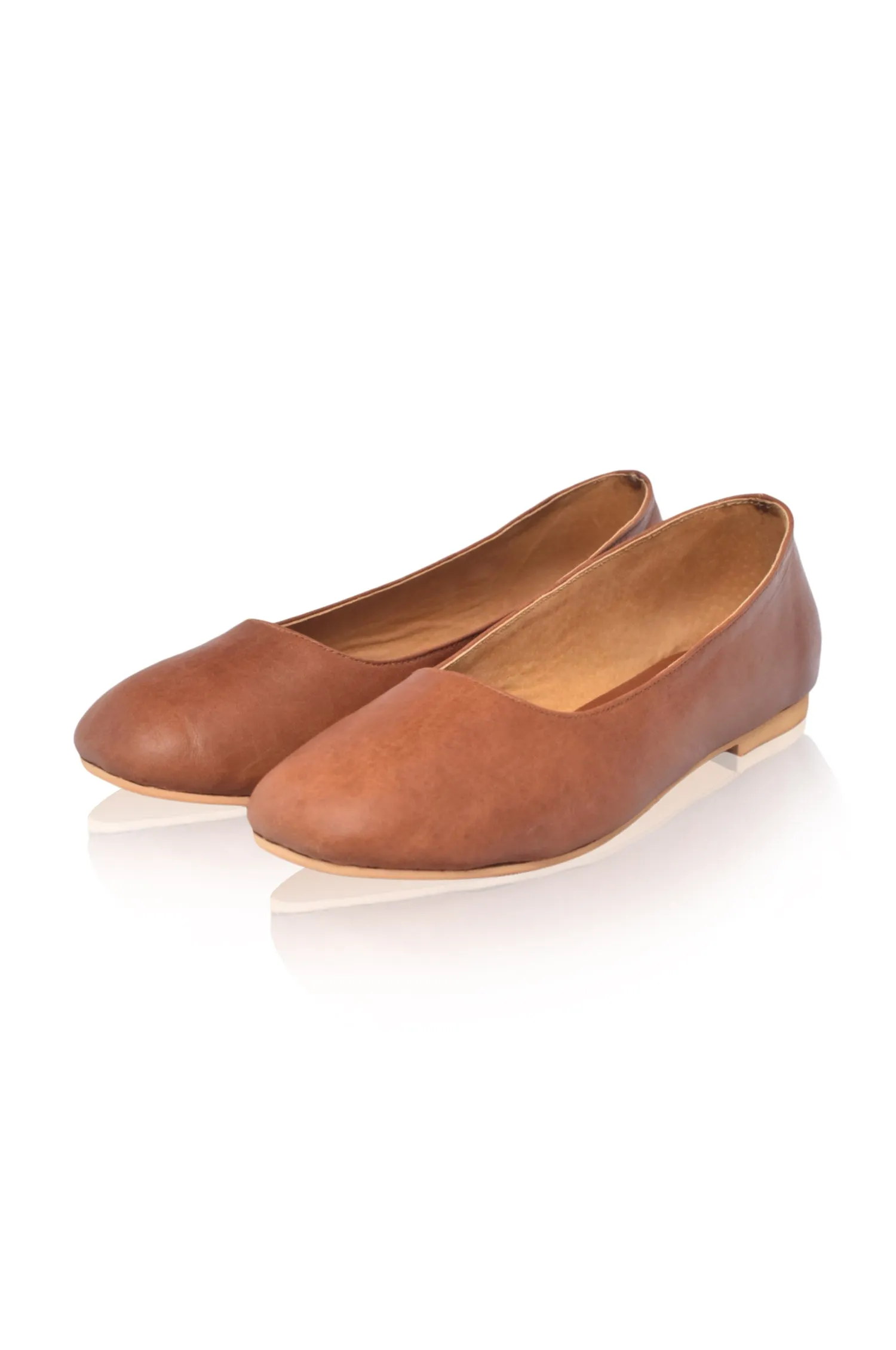 Naples Leather Ballet Flats (Sz. 7.5)