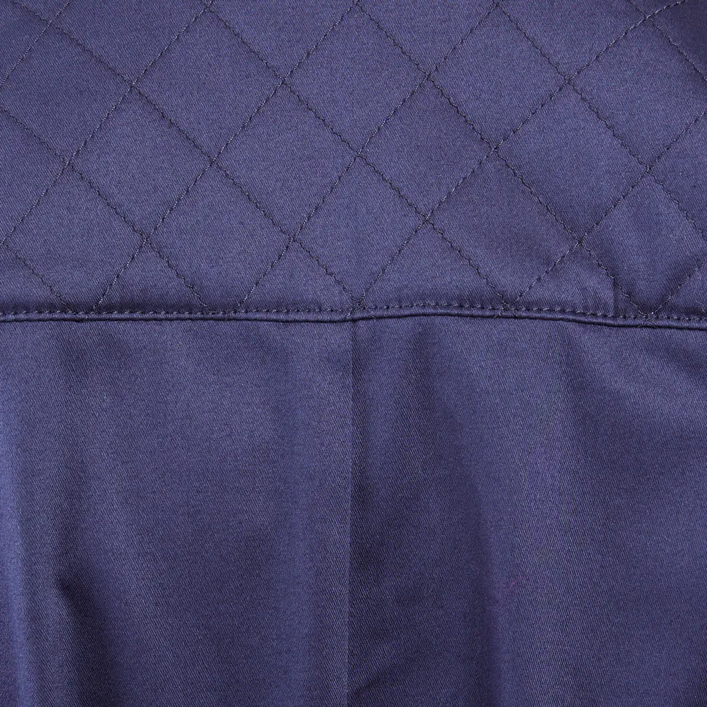 Navy Chanel Embroidered Dress
