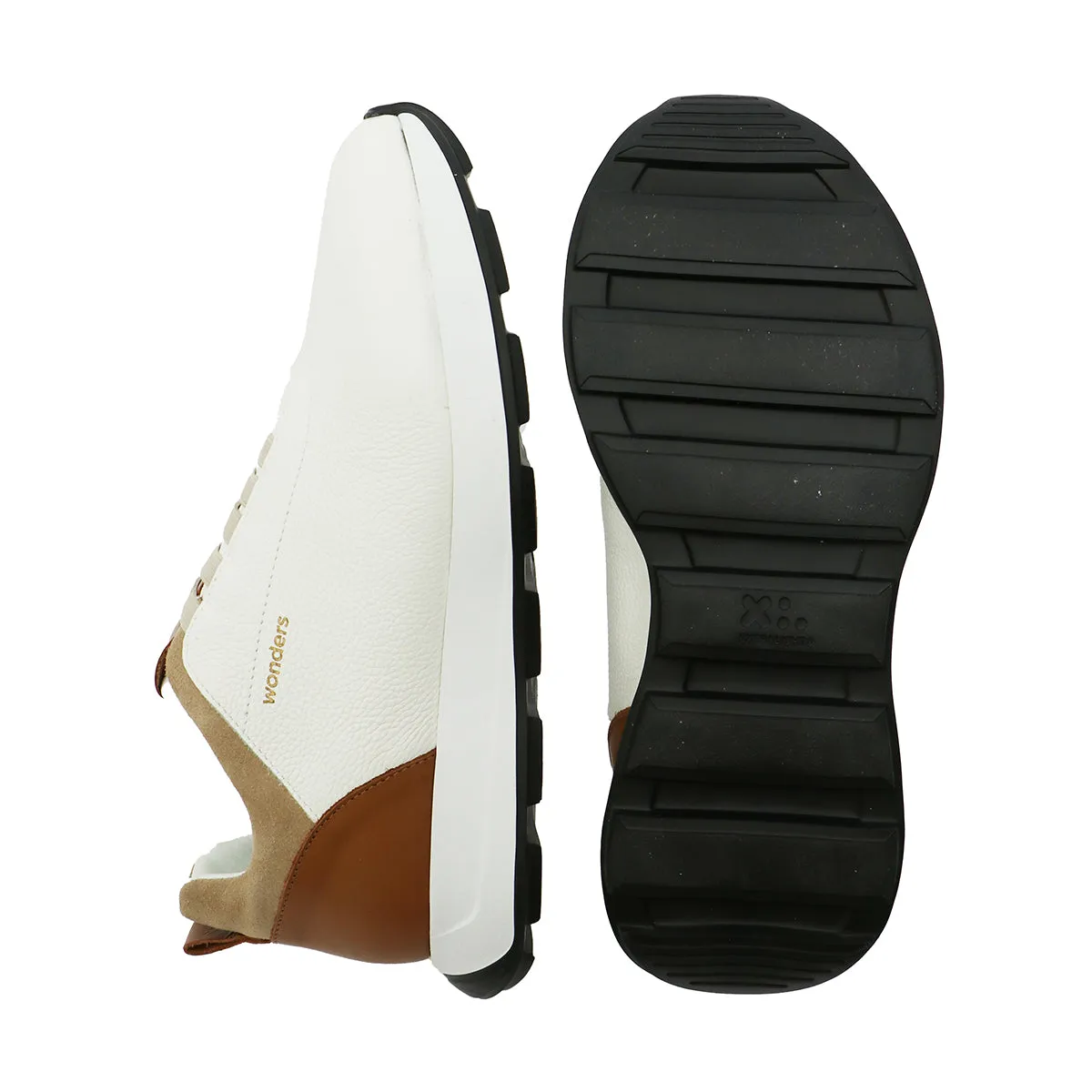 Pablo Homme White Soft Walking Sneakers