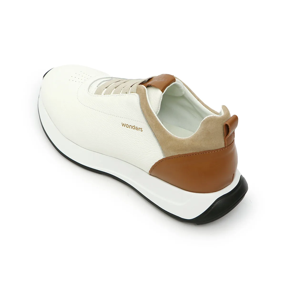 Pablo Homme White Soft Walking Sneakers