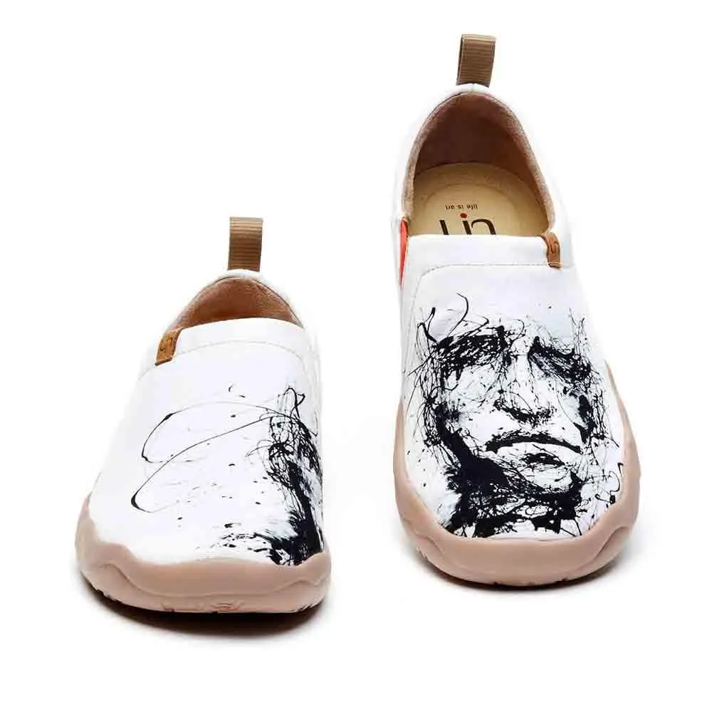 SILENT MAN Art Design Loafers for Men