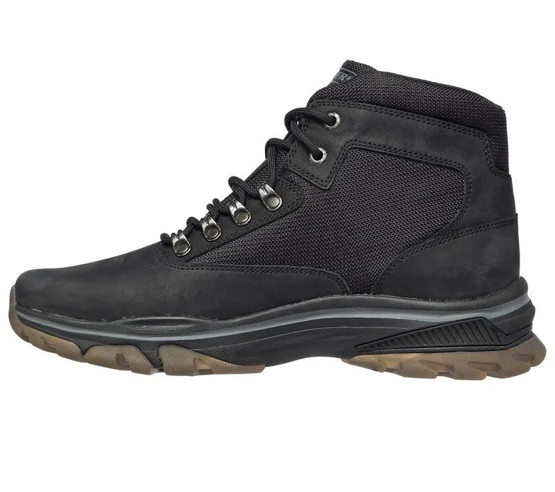 Skechers Ralcon Lorken Lace Up Rounded Toe Leather Combat Ankle Casual Boots