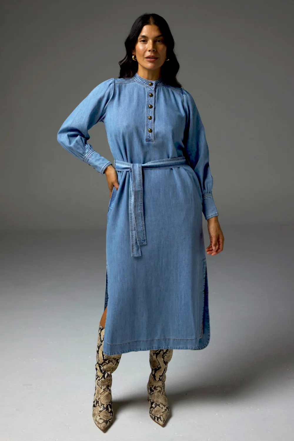 Snapshot Dress Zoe Kratzmann Light Washed Denim