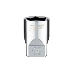 Socket - Milwaukee 1/4 in. Drive 13mm Metric 6-Point Socket, 45-34-9039