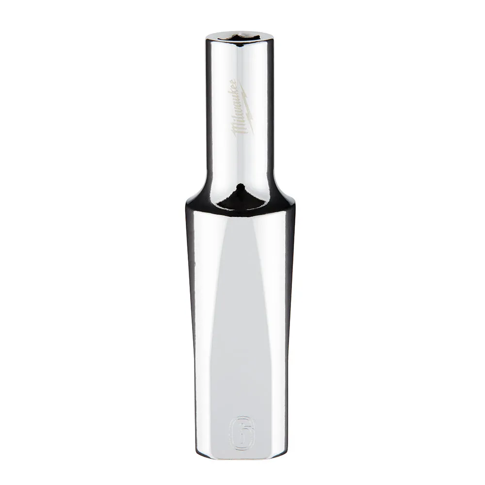 Socket - Milwaukee 3/8" Drive Metric Deep Socket with FOUR FLAT™ Sides, Various Sizes, 45-34-01 / 45-34-80 / 45-34-90