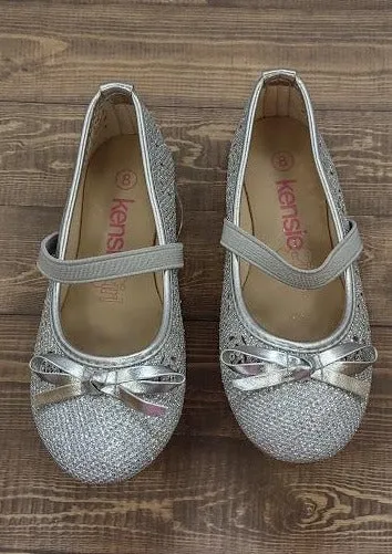 Toddler Girls’ Silver Ballerina Flats