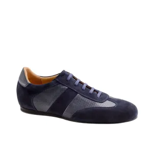 Werner Kern-Mens:  Munich RI | Deep Blue Suede | 0.5 Wedge Heel