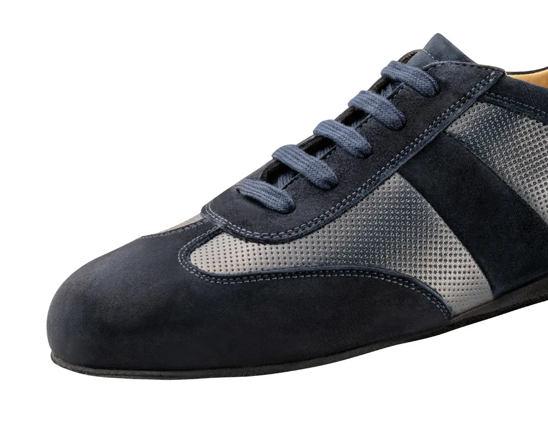 Werner Kern-Mens:  Munich RI | Deep Blue Suede | 0.5 Wedge Heel