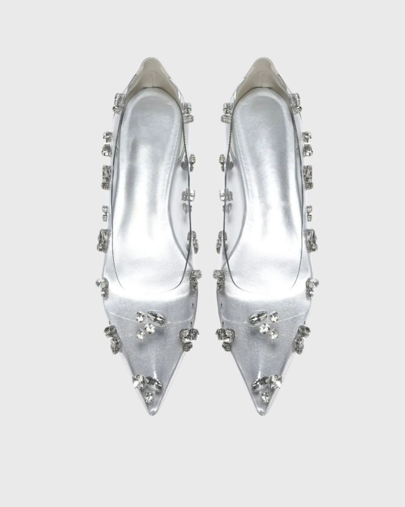 Xylia Rhinestone Pvc Ballet Flats