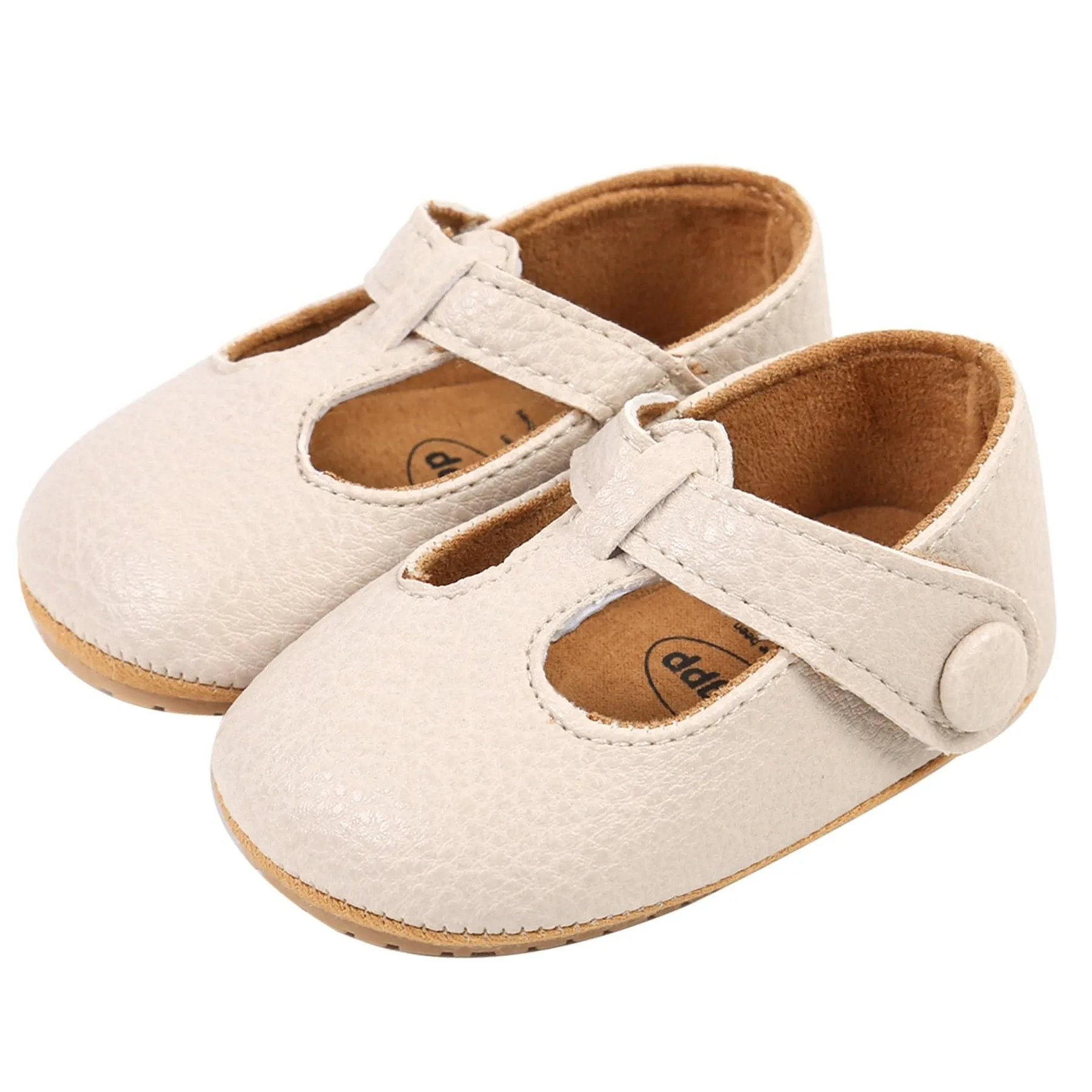 Zahli T-Bar Sandals Cream
