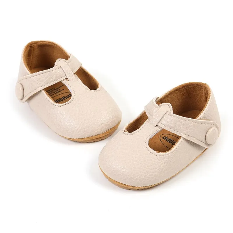 Zahli T-Bar Sandals Cream